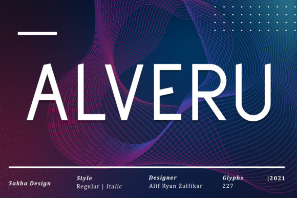 Alveru: A Minimal Sans Serif Font for Editorial Design