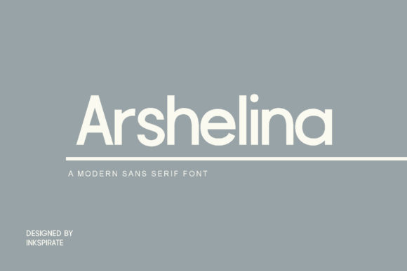 Arshelina: A Minimal Sans Serif Font for Modern Branding