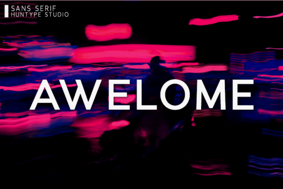 Awelome: The Clean Sans Serif Font for Modern Brands