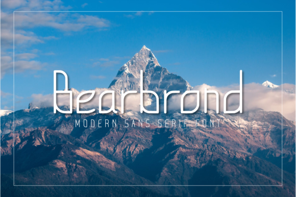 Bearbrond: A Minimal Sans Serif Font for Modern Editorial Design