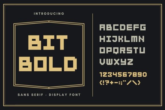 BitBold: The Pixelated Sans Serif for Futuristic Campaigns
