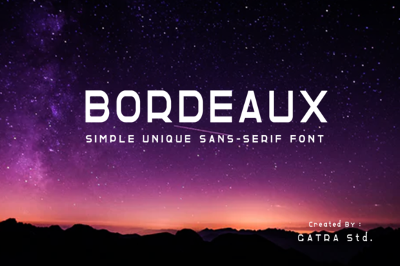 Bordeaux: A Techno Sans Serif Font for Modern Editorial Design