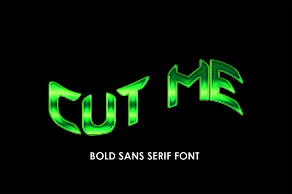 Cut Me: The Bold Sans Serif Font for Scroll-Stopping Designs