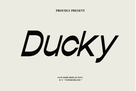 Ducky: A Minimal Sans Serif Font for Modern Branding