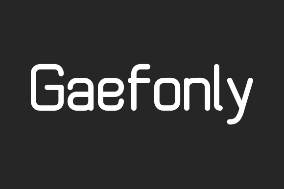 Gaefonly: The Minimal Sans Serif Font for Clear Campaigns