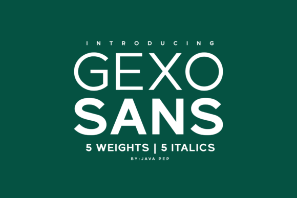 Gexo Sans: The Minimalist Sans Serif for Modern Branding