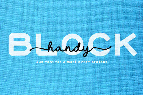Handy Block: The Perfect Duo Font for Crafters