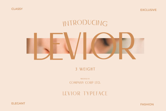 Levior: A Clean Sans Serif Font for Modern Editorial Design
