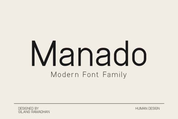 Manado: The Minimal Sans Serif Font for Modern Brands