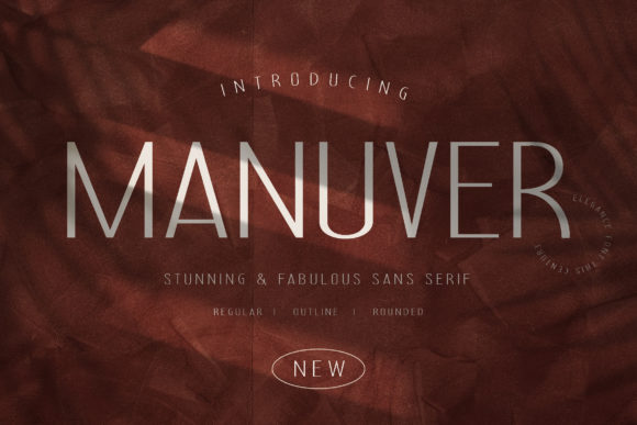 Manuver: The Minimal Sans Serif Font for Bold Campaigns