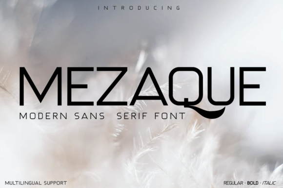 Mezaque: A Modern Sans Serif Typeface for Editorial Design