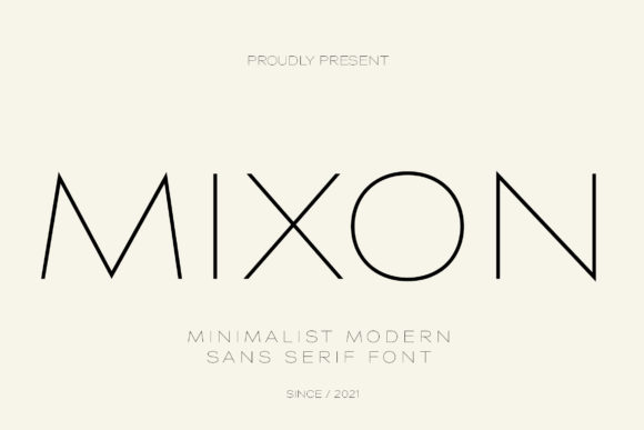 Mixon: A Minimal Sans Serif Font for Modern Web Design
