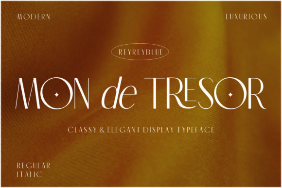 Mon De Tresor: Elegant Thin Sans Serif for Luxury Design