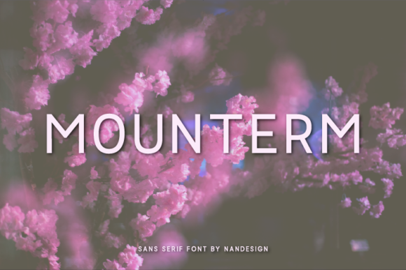 Mounterm: The Clean Sans Serif Font for Crafters