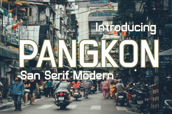 Pangkon: A Bold Sans Serif Font for Modern Makers