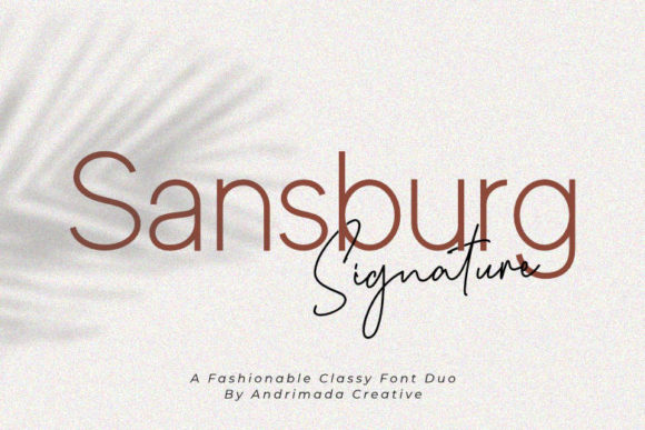 Sansburg Typeface: A Versatile Duo for Small Business Branding