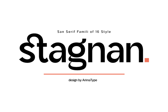 Stagnan: A Modern Sans Serif Font for Editorial Design