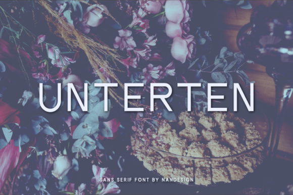 Unterten: A Neat Sans Serif Font for Modern Editorial Design