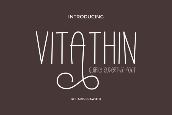 Vitathin: An Elegant Sans Serif Font for Modern Branding