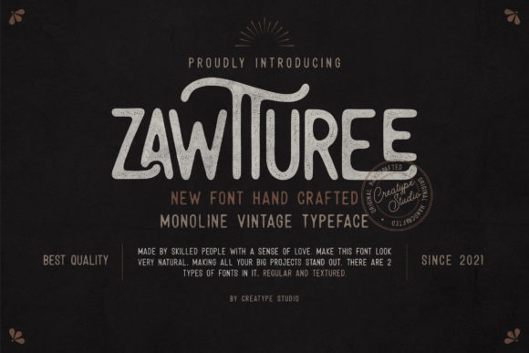 Zawturee Font Review: Vintage Sans Serif for Branding